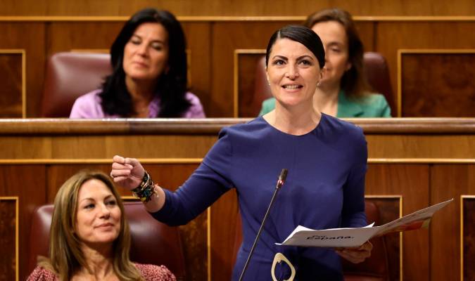 La candidata de Vox a la Presidencia de la Junta de Andalucía, Macarena Olona. / E.P.