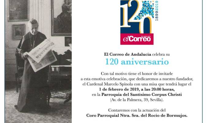 Le invitamos a celebrar nuestro 120 Aniversario