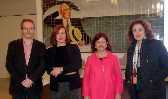 De izquierda a dcha., Jesús Espino, Keka Alcaide, María José Canel y Elena Blanco.