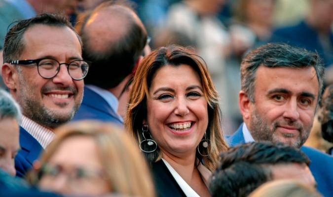 La líder de los socialistas andaluces, Susana Díaz (c). EFE/Julio Muñoz