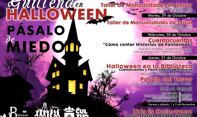 ‘Pásalo de miedo’, fiestas de Halloween en Guillena, Las Pajanosas y Torre de la Reina