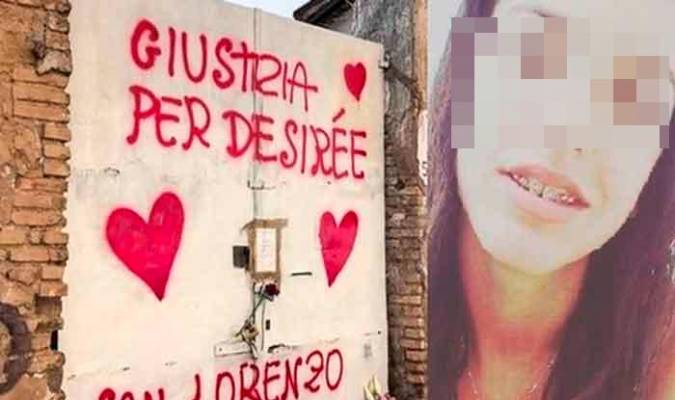 Una pintada pidiendo justicia para la adolescente asesinada.