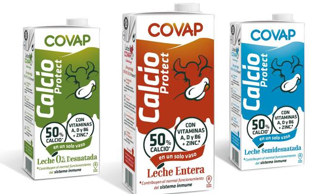 Nueva gama de productos de Lácteos Covap ‘Calcio Protect’.