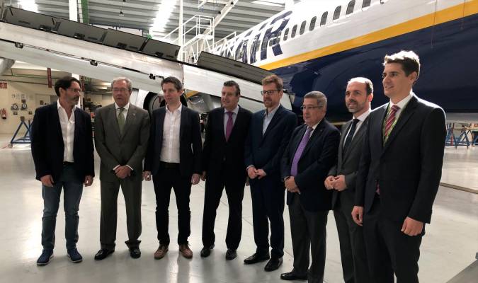 Presentación del primer centro de mantenimiento en España de Ryanair