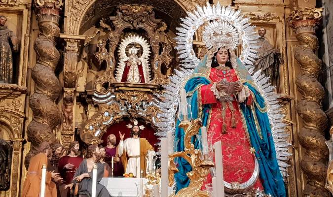 Nuestra Señora de la Encarnación ya está en su paso procesional. / El Correo
