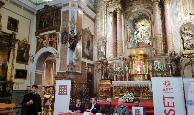 Acto de presentación del proyecto ‘Conventum’ en la iglesia conventual del Santo Ángel. Foto: M.G.