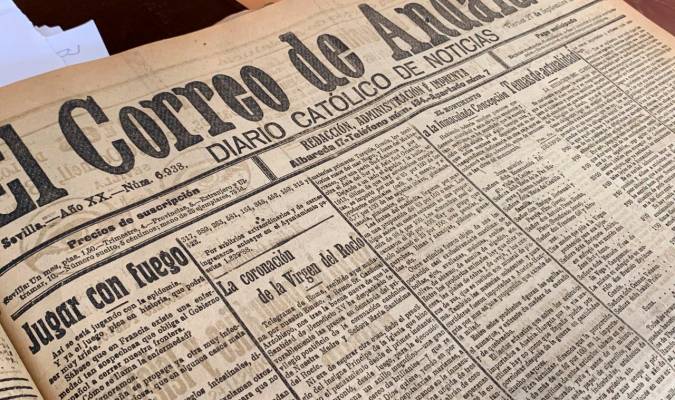 La noticia de la circular de la concesión en un ejemplar de 1918. / J. León