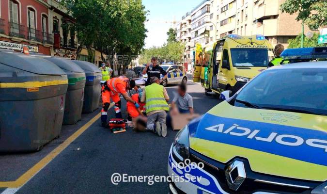 Herida grave tras ser atropellada en la calle Recaredo