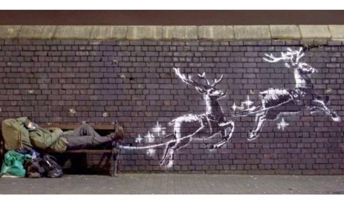 Banksy reaparece por Navidad