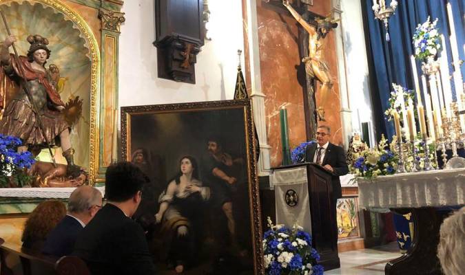 La capilla más antigua de Los Palacios y Villafranca restaura sus tres cuadros