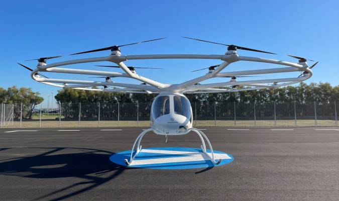 El primer taxi volador tripulado realiza su prueba de vuelo