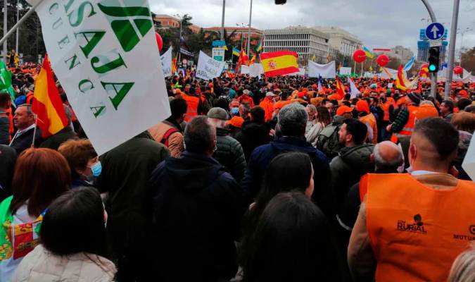 Imagen de la protesta en Madrid.