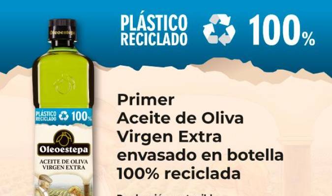 Oleoestepa lanza el primer aceite de oliva virgen extra en botella fabricada íntegramente con plástico reciclado 