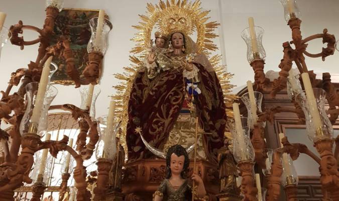 La Virgen del Rosario de la iglesia de Santa Catalina. 