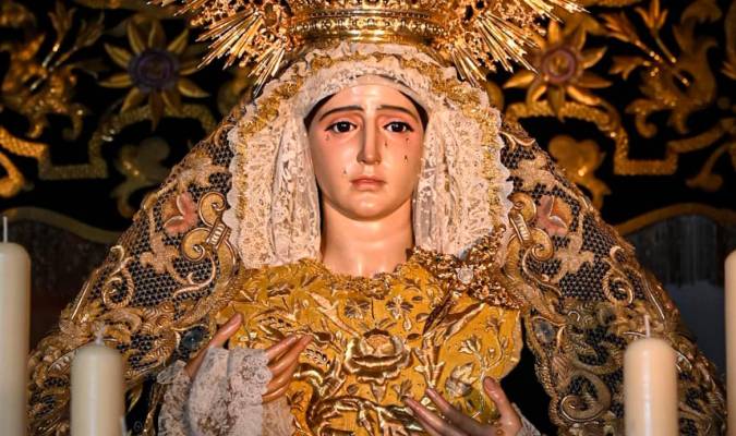 La Virgen de los Dolores en su Soledad de Brenes, que será coronada canónicamente en 2024 (Foto: Hermandad de la Vera-Cruz de Brenes)