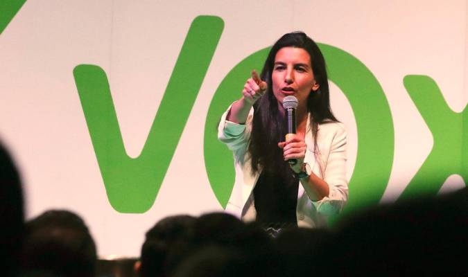 La portavoz de Vox en la Asamblea de Madrid, Rocío Monasterio. / EFE