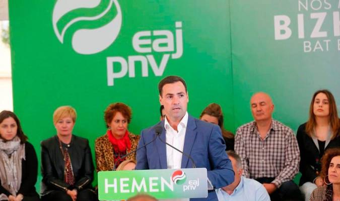 25/11/2023 El candidato a Lehendakari por el PNV, Imanol Pradales POLITICA AUTONOMÍAS PNV