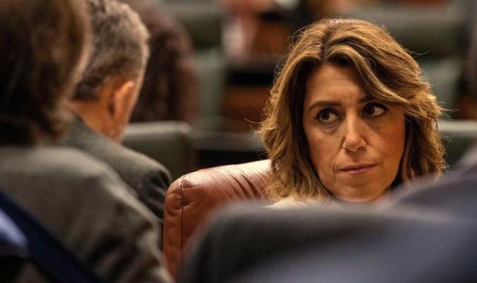 La secretaria general del PSOE-A y presidenta del grupo parlamentario, Susana Díaz. / EFE