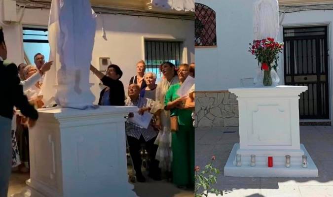La Virgen de Fátima ya luce en las calles de Coripe