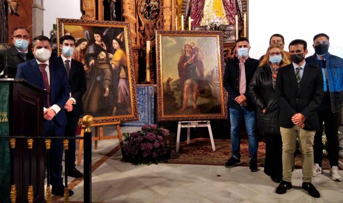 La capilla más antigua de Los Palacios consigue restaurar todos sus cuadros