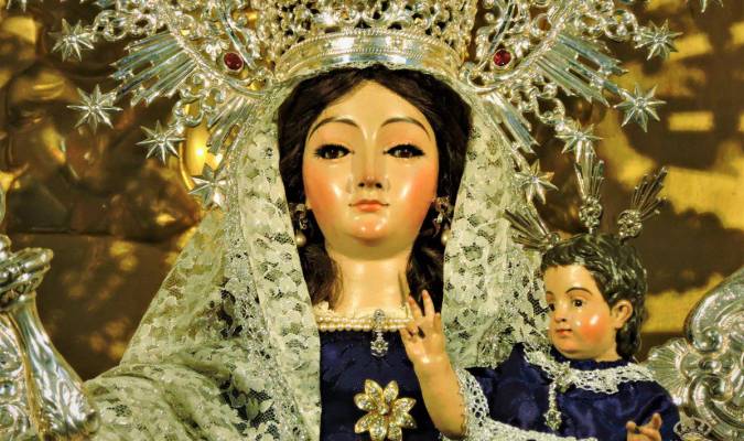 Imagen de la Virgen de Montemayor de San Juan de la Palma.