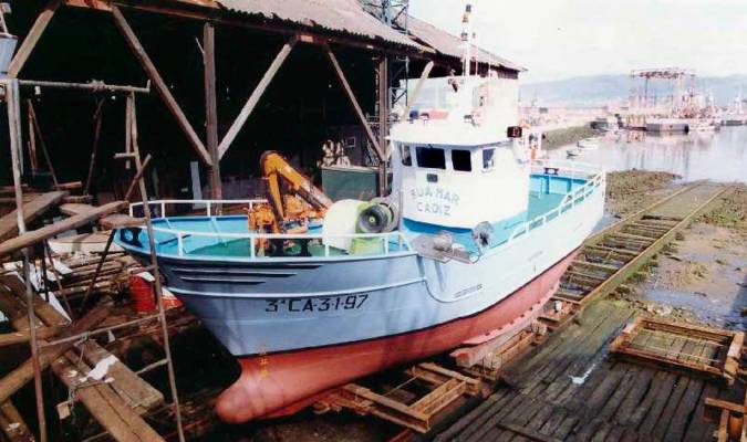 Fotografía de archivo del registro de pesqueros del Ministerio de Agricultura, Pesca y Alimentación, del barco pesquero gaditano Rua Mar. EFE
