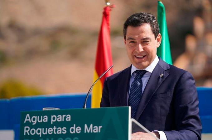 Moreno anuncia 400 millones para infraestructuras de agua en Andalucía
