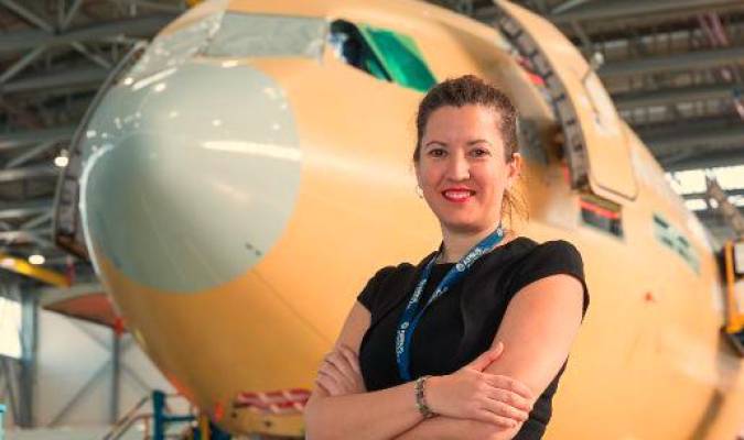 Estefanía Matesanz, presidenta de la Asociación de Ingenieros Aeronáuticos de España. / Airbus
