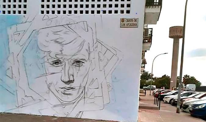 Este lunes se inaugura en Utrera el graffiti homenaje a Bambino