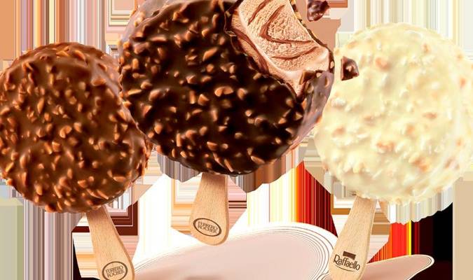 Los nuevos helados de Fererro Rocher.