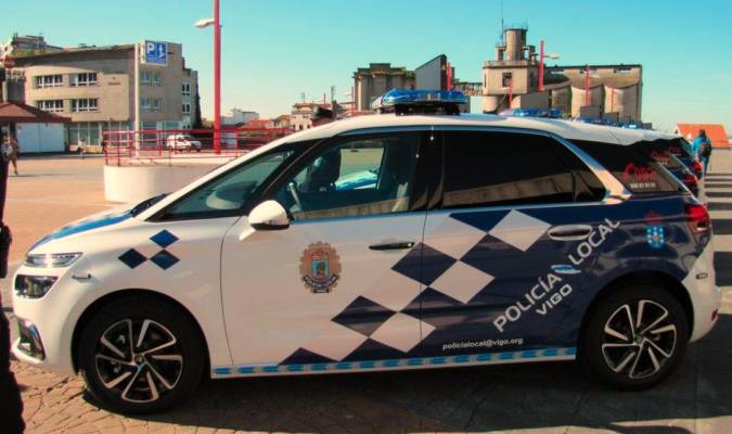 Vehículo de la Policía Local de Vigo.