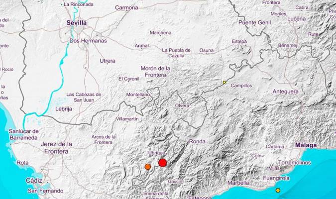 Sevilla siente un terremoto de magnitud 4,1 en Ubrique