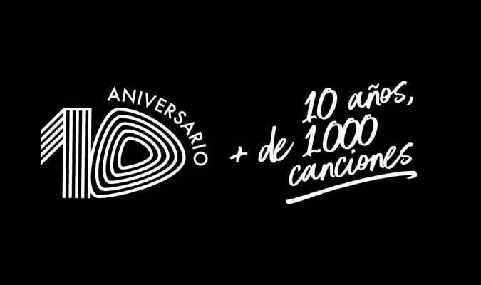 Logo del 10 aniversario de Adriático Records