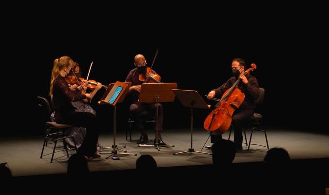 Alexa Farré y Mariarosaria D’Aprile, violines; Francesco Tosco, viola; Israel Fausto, violonchelo. / J. J.