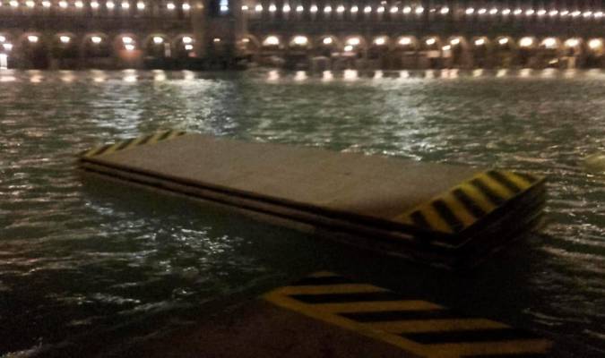 Imagen de las inundaciones de Venecia. / EFE