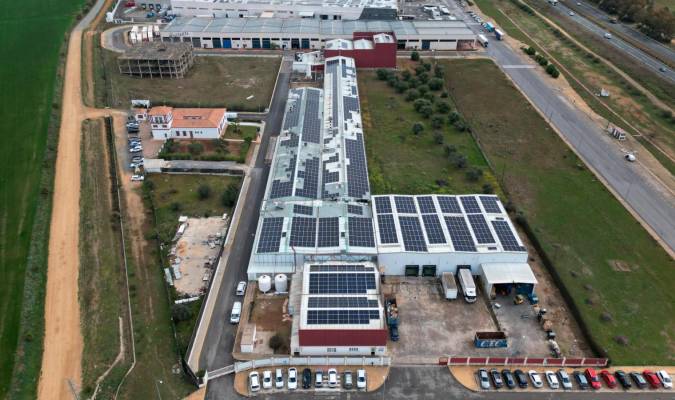 Inés Rosales estrena una instalación fotovoltaica de 1336 paneles