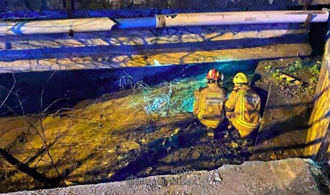 Un coche cae a un canal de riego en Sevilla Este cuando su conductora novel cuadruplicaba en alcohol