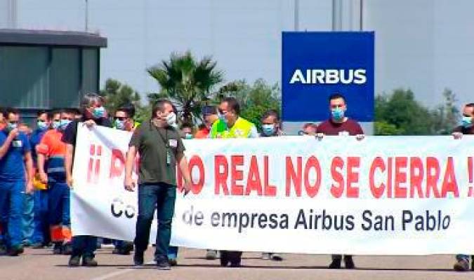Trabajadores de Airbus Puerto Real se encierran en protesta contra el cierre