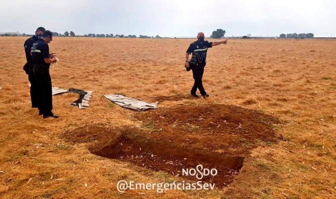 Hallados restos óseos en una excavación en Sevilla Este