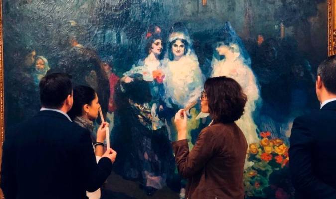 El recorrido de la muestra ‘La pintura a través de los sentidos’ en el Bellas Artes. / El Correo