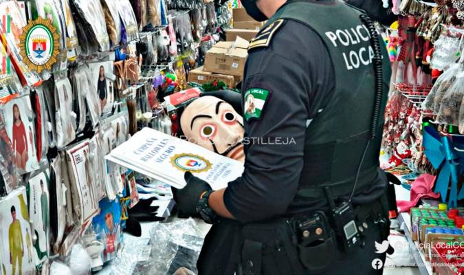Pperación de la Policía Local de Castilleja. / El Correo