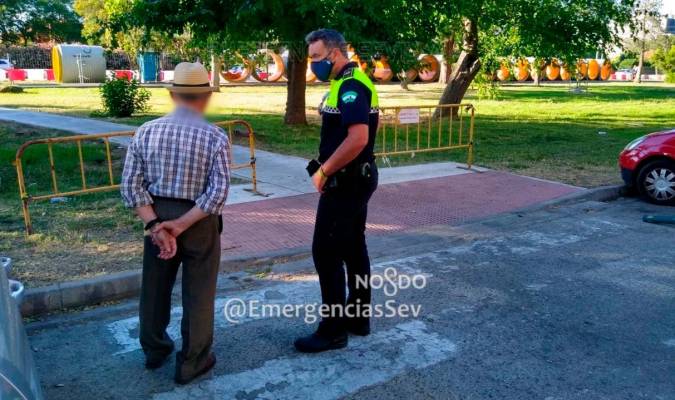 Imagen del anciano ya encontrado. / Emergencias Sevilla