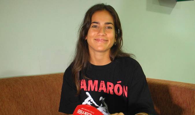 Julia Medina durante la entrevista con El Correo de Andalucía. 