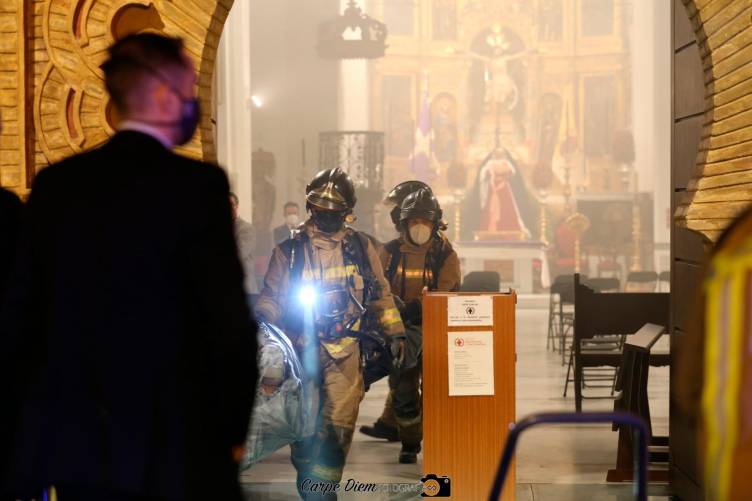 Conato de incendio en la iglesia de Santa Catalina