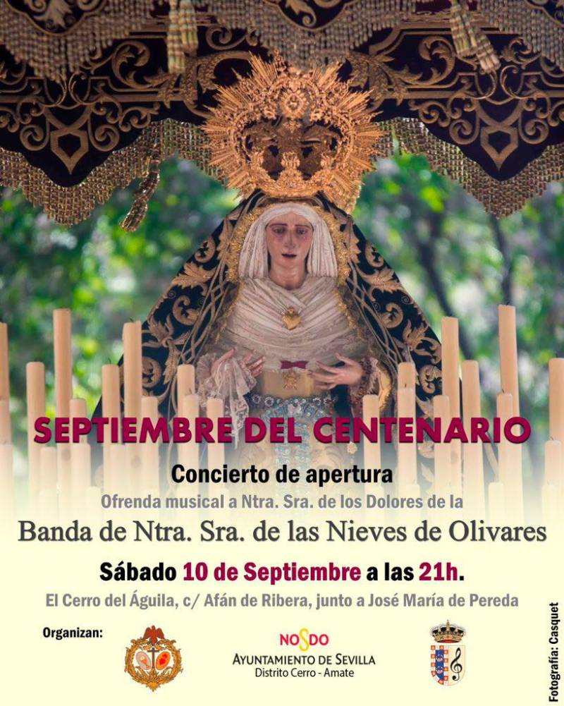 “Centenario”, la nueva marcha de Cutiño para los Dolores del Cerro