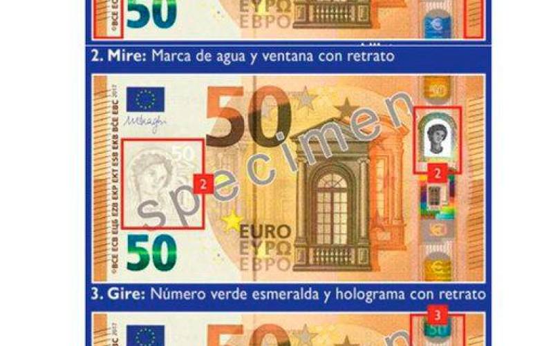 La Guardia Civil explica cómo detectar los billetes falsos de 50 euros