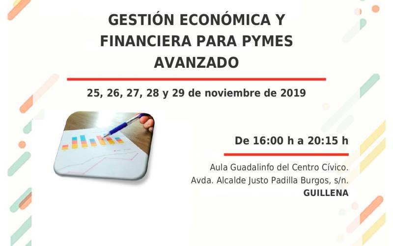 En Guillena, curso de gestión económica y financiera para pymes, nivel avanzado