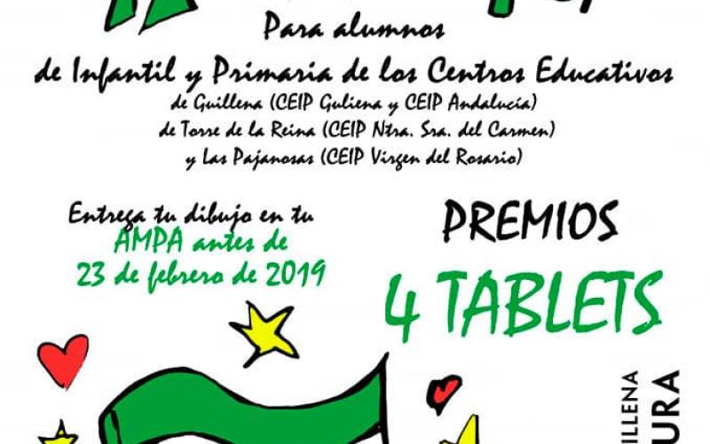 II Concurso de dibujo ‘Día de Andalucía’ para los alumnos de infantil y primaria de Guillena, Torre de la Reina y Las Pajanosas