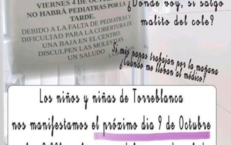 Torreblanca se moviliza por «los recortes» de pediatra