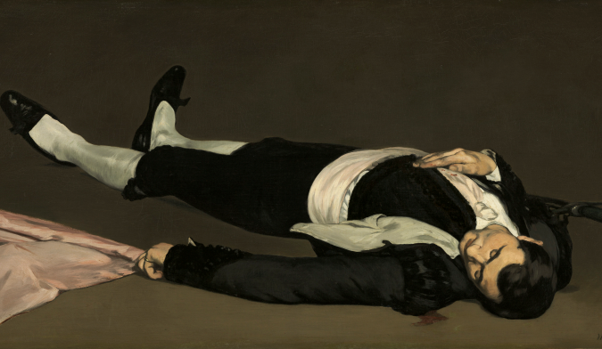 <p>Óleo sobre lienzo realizado por Édouard Manet probablemente en 1864.</p><p>Muerte de torero (recuerda los fusilamientos de Goya.)</p>